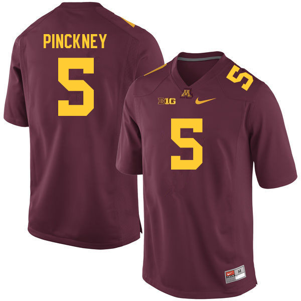 Men #5 Nyles Pinckney Minnesota Golden Gophers College Football Jerseys Sale-Maroon